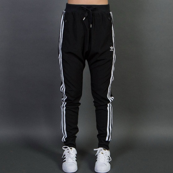 ADIDAS WOMEN DROP CROTCH JOGGER/TRACK PANTS (BLACK) Size Medium - Picture 11 of 13